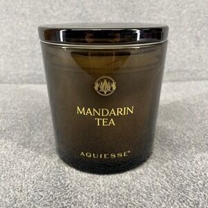 Aquiesse Mandarin Tea Candle Unisex 24oz Brown 3-Wick Glass Jar Luxury Fragrance